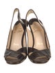 Christian Louboutin Leather Slingback Sandals