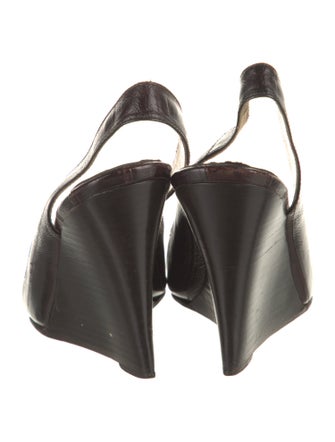 Christian Louboutin Leather Slingback Sandals