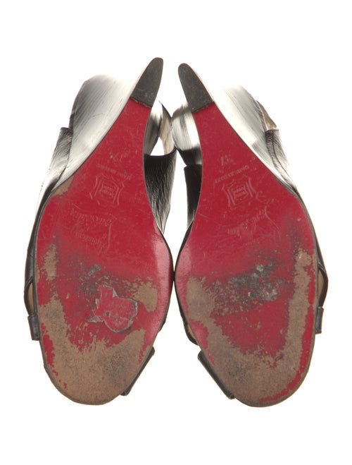 Christian Louboutin Leather Slingback Sandals