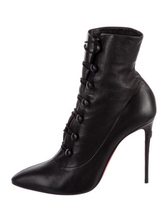 Christian Louboutin Leather Lace-Up Boots