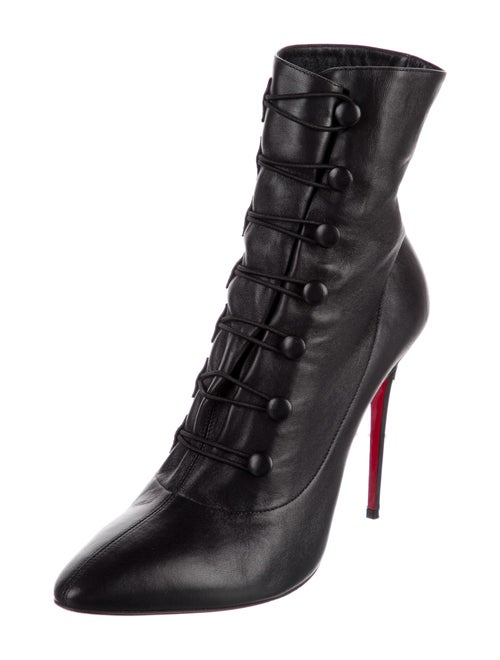 Christian Louboutin Leather Lace-Up Boots