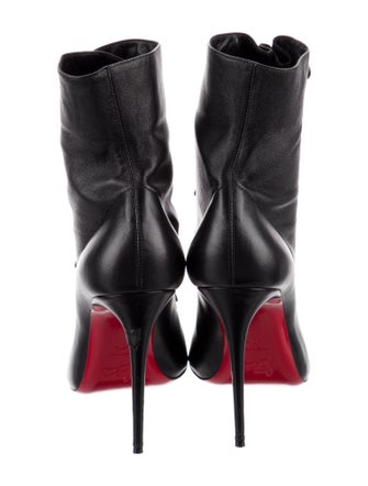 Christian Louboutin Leather Lace-Up Boots