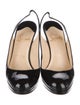 Christian Louboutin Patent Leather Slingback Pumps