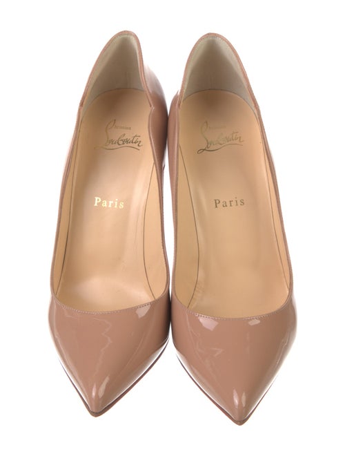 Christian Louboutin Patent Leather Scalloped Accent Pumps