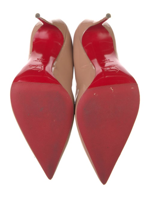 Christian Louboutin Patent Leather Scalloped Accent Pumps