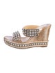 Christian Louboutin Spike Accents Glitter Accents Espadrilles