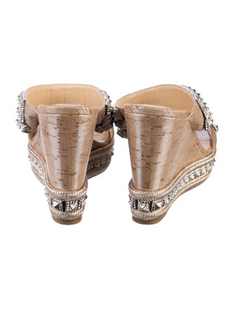 Christian Louboutin Spike Accents Glitter Accents Espadrilles