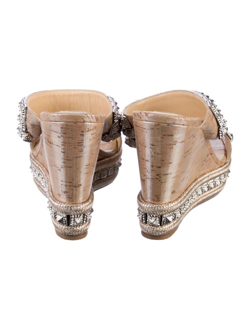 Christian Louboutin Spike Accents Glitter Accents Espadrilles