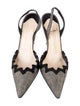 Christian Louboutin Scalloped Accent Slingback Pumps