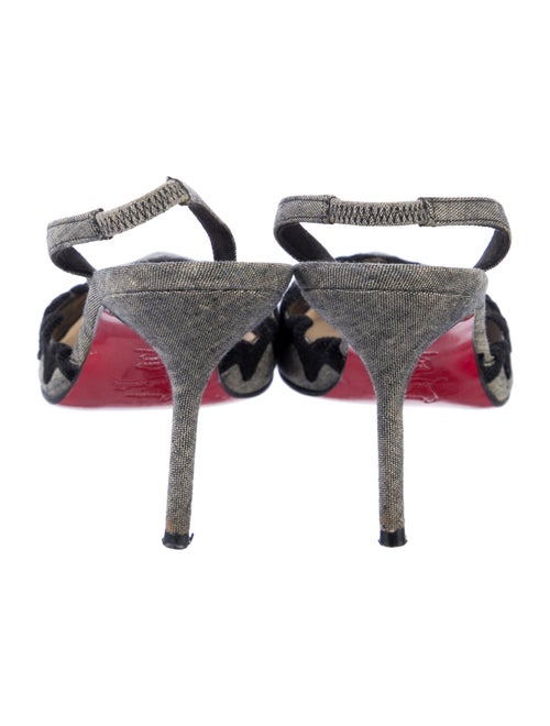 Christian Louboutin Scalloped Accent Slingback Pumps