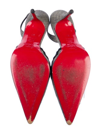 Christian Louboutin Scalloped Accent Slingback Pumps