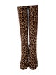 Christian Louboutin Ponyhair Animal Print Boots
