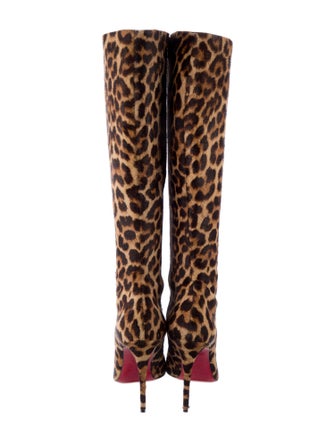Christian Louboutin Ponyhair Animal Print Boots