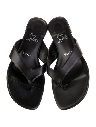 Christian Louboutin Leather Slides