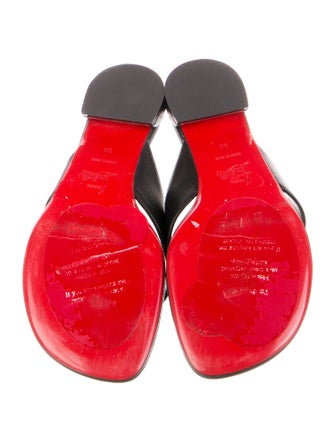 Christian Louboutin Leather Slides