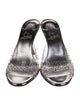 Christian Louboutin PVC Crystal Embellishments Slides