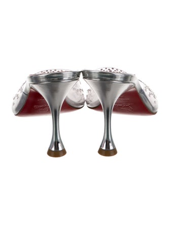 Christian Louboutin PVC Crystal Embellishments Slides