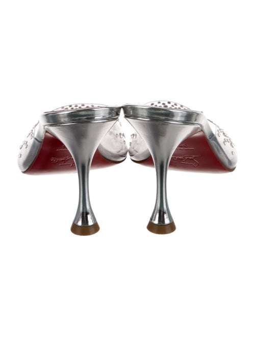 Christian Louboutin PVC Crystal Embellishments Slides