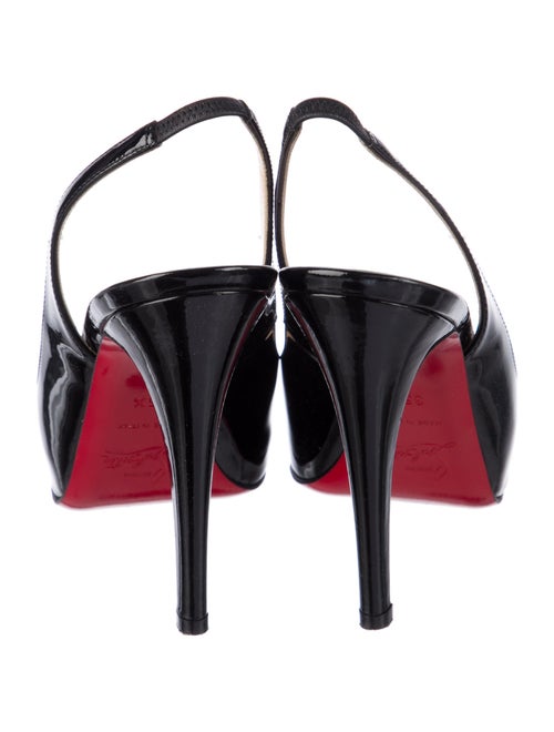 Christian Louboutin Patent Leather Slingback Pumps