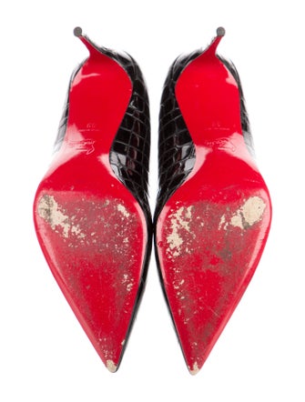 Christian Louboutin Embossed Leather Pumps
