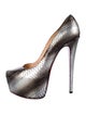 Christian Louboutin Snakeskin Animal Print Pumps