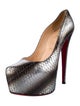 Christian Louboutin Snakeskin Animal Print Pumps