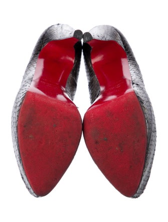 Christian Louboutin Snakeskin Animal Print Pumps