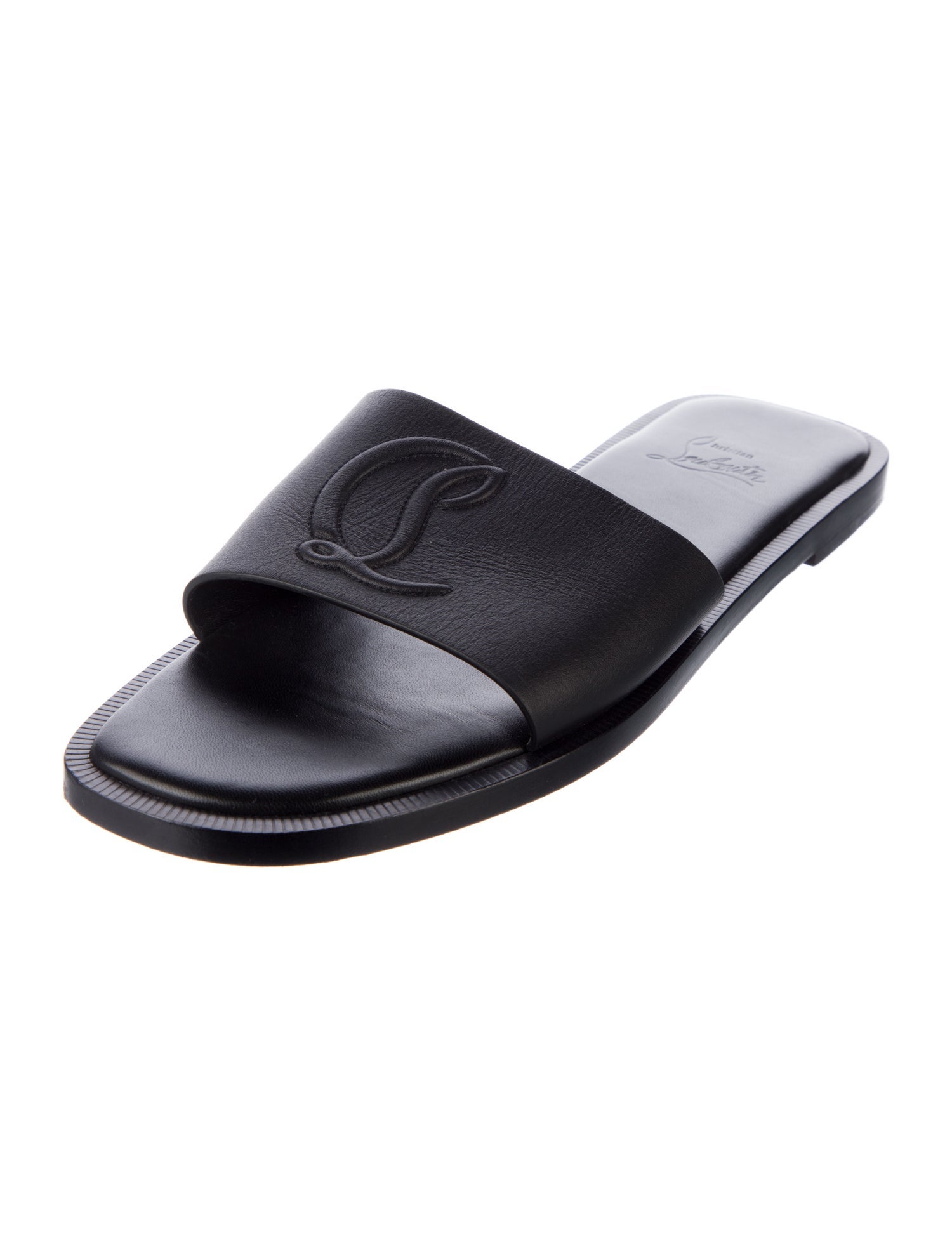 Christian Louboutin Leather Slides