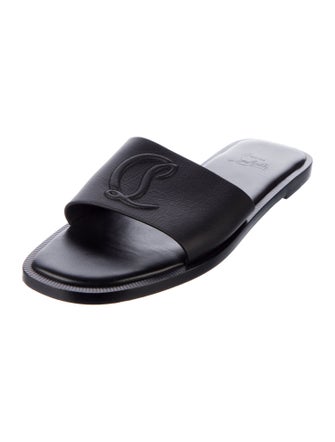 Christian Louboutin Leather Slides