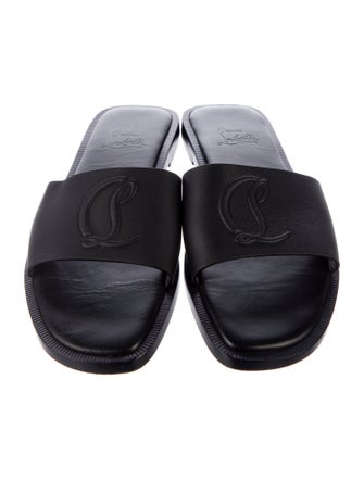 Christian Louboutin Leather Slides