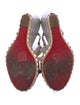 Christian Louboutin Leather Studded Accents Espadrilles