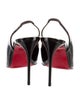 Christian Louboutin Spike Accents Patent Leather Slingback Pumps