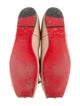 Christian Louboutin Leather Bow Accents Ballet Flats