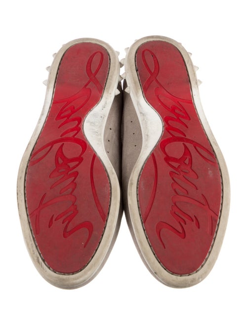 Christian Louboutin Spike Accents Suede Sneakers