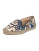 Christian Louboutin Satin Floral Print Espadrilles
