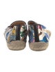 Christian Louboutin Satin Floral Print Espadrilles