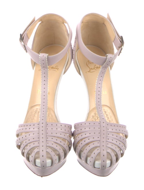 Christian Louboutin Leather T-Strap Pumps