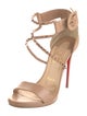Christian Louboutin Leather Studded Accents Sandals