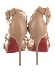 Christian Louboutin Leather Studded Accents Sandals