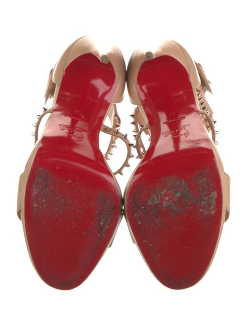 Christian Louboutin Leather Studded Accents Sandals