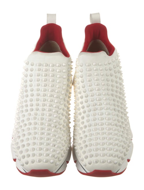 Christian Louboutin Spike Accents Leather Sock Sneakers