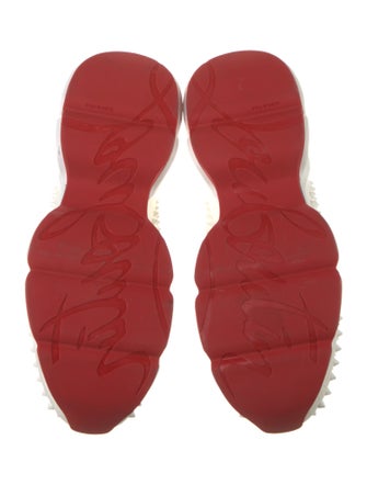 Christian Louboutin Spike Accents Leather Sock Sneakers