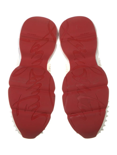Christian Louboutin Spike Accents Leather Sock Sneakers
