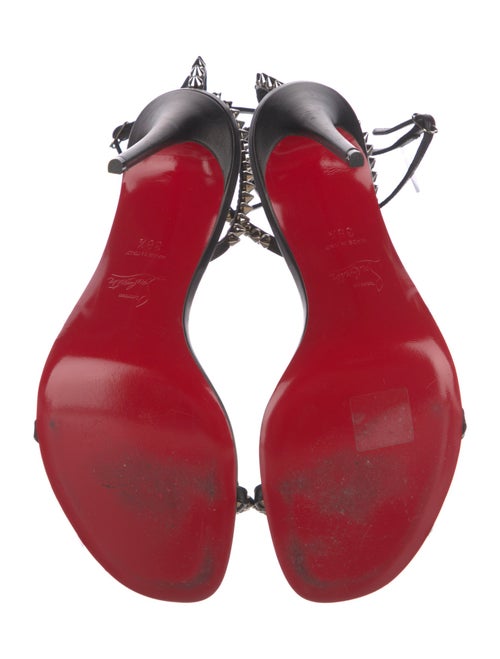 Christian Louboutin Spike Accents Leather Sandals