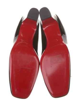 Christian Louboutin Spike Accents Patent Leather Pumps
