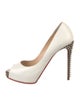 Christian Louboutin Spike Accents Leather Pumps