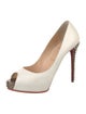 Christian Louboutin Spike Accents Leather Pumps