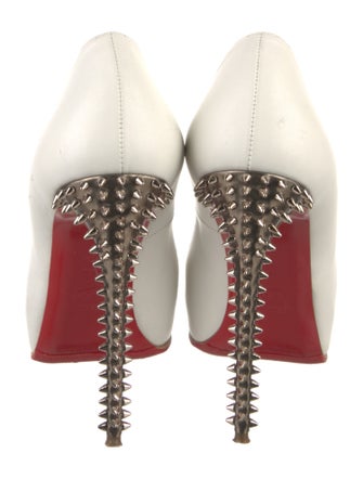 Christian Louboutin Spike Accents Leather Pumps