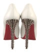 Christian Louboutin Spike Accents Leather Pumps