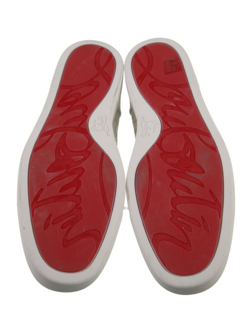 Christian Louboutin Spike Accents Leather Sneakers